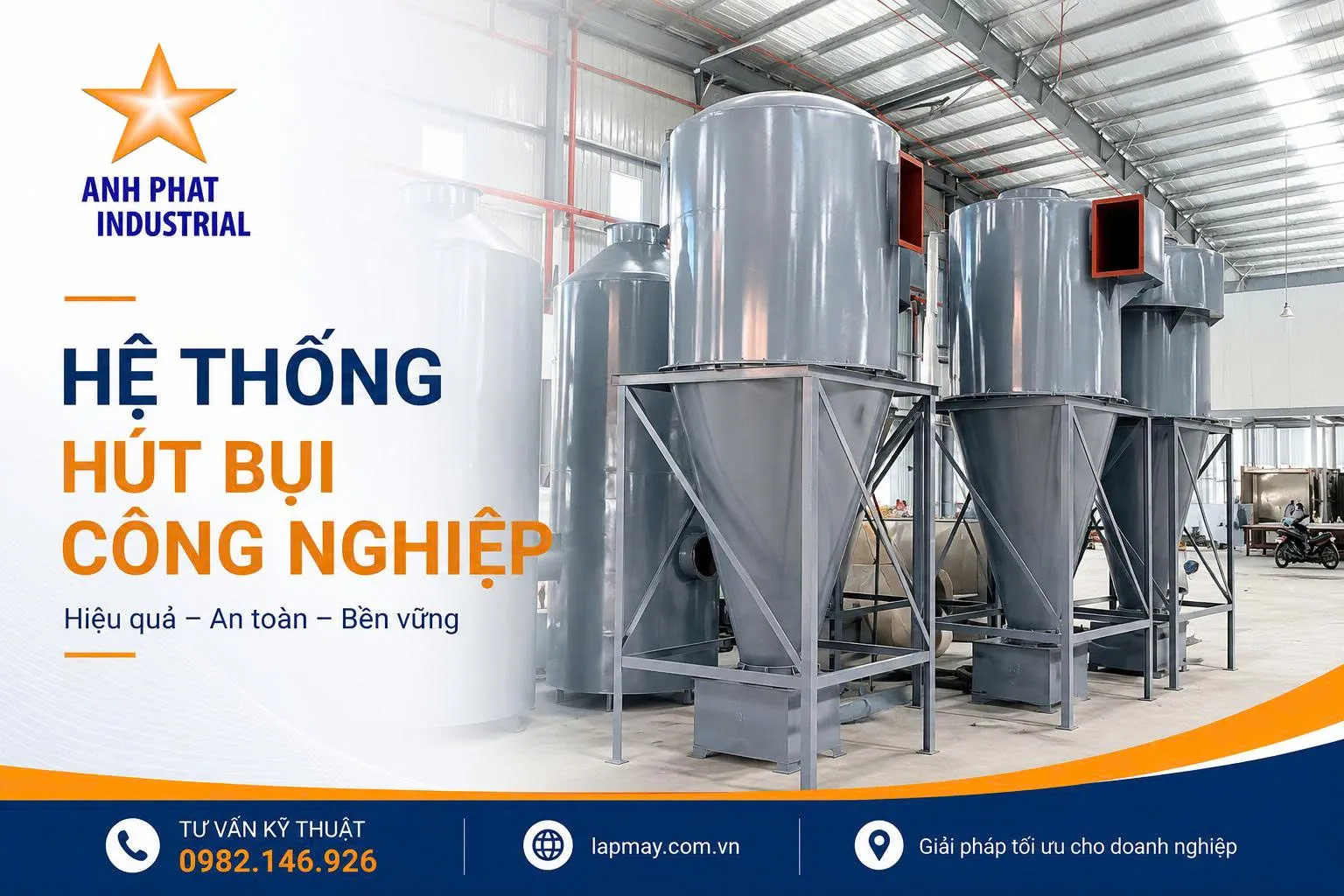 Ứng dụng tiêu biểu của hệ thống lọc bụi Cyclone trong thực tế