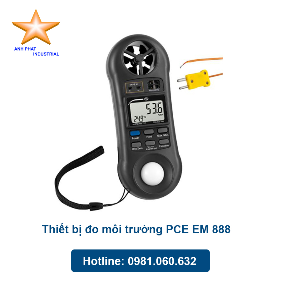 Thiết bị đo môi trường PCE EM 888