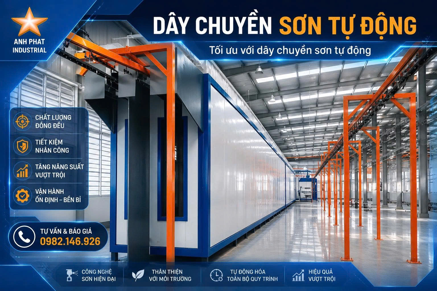 Anh Phát Group - Chuyên gia cung cấp giải pháp dây chuyền sơn tự động