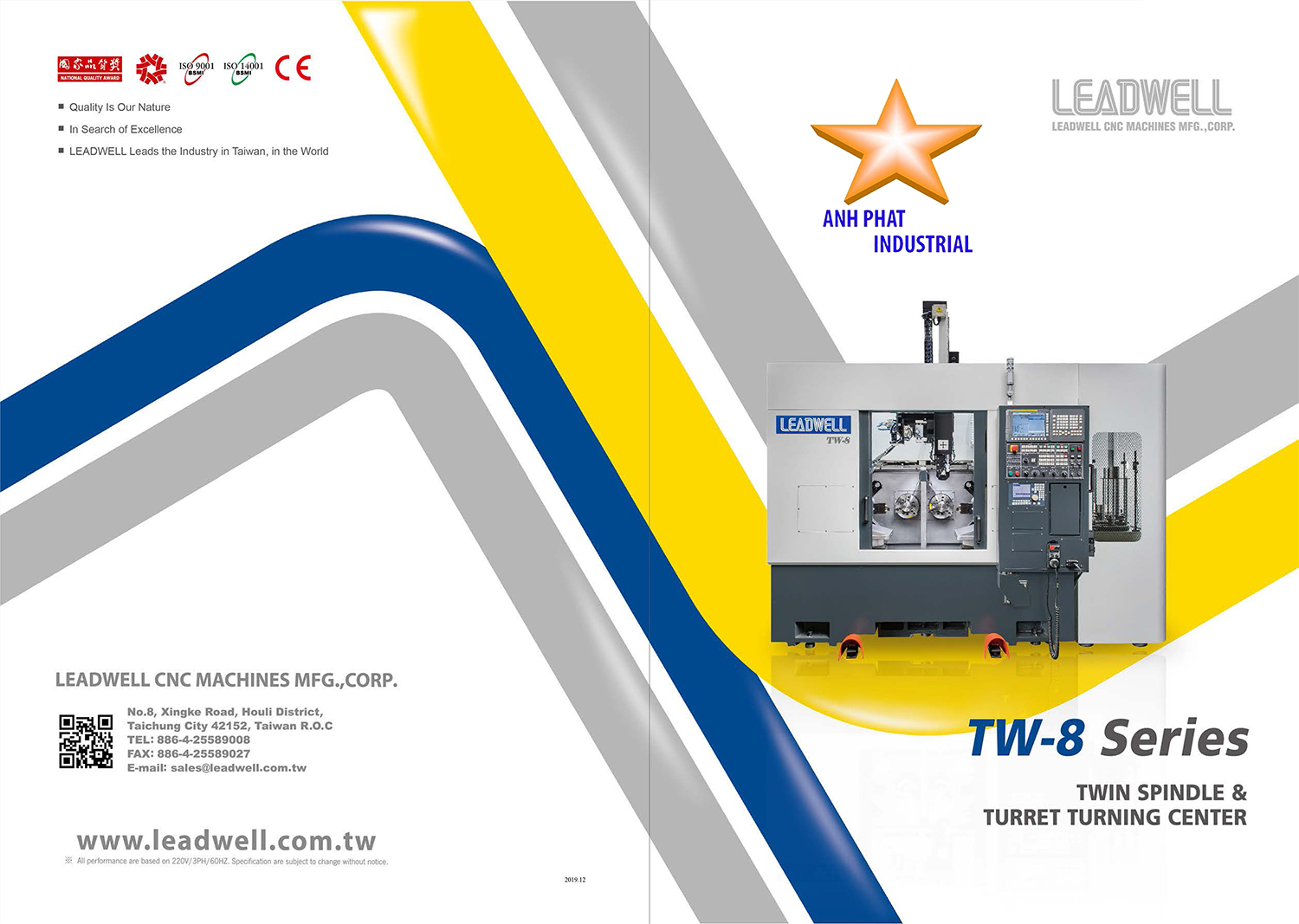 máy tiện cnc leadwell TW-8 series