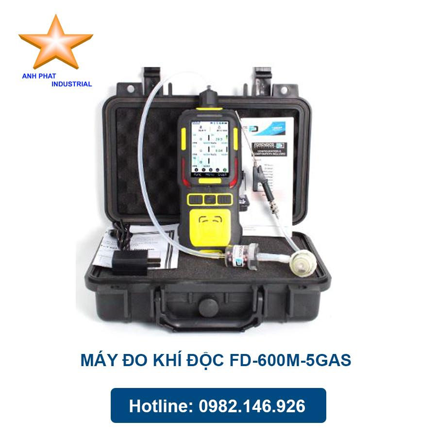 Máy đo khí độc  FD-600M-5GAS