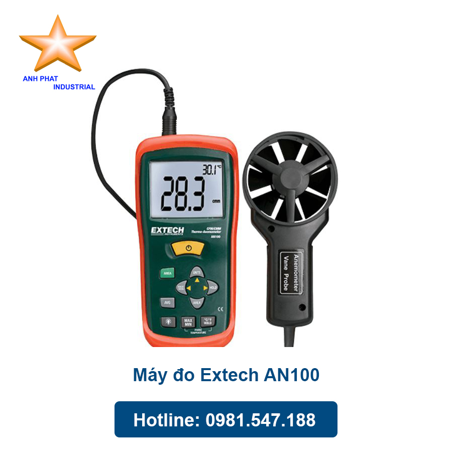 Máy đo tốc độ - lưu lượng gió EXTECH AN100