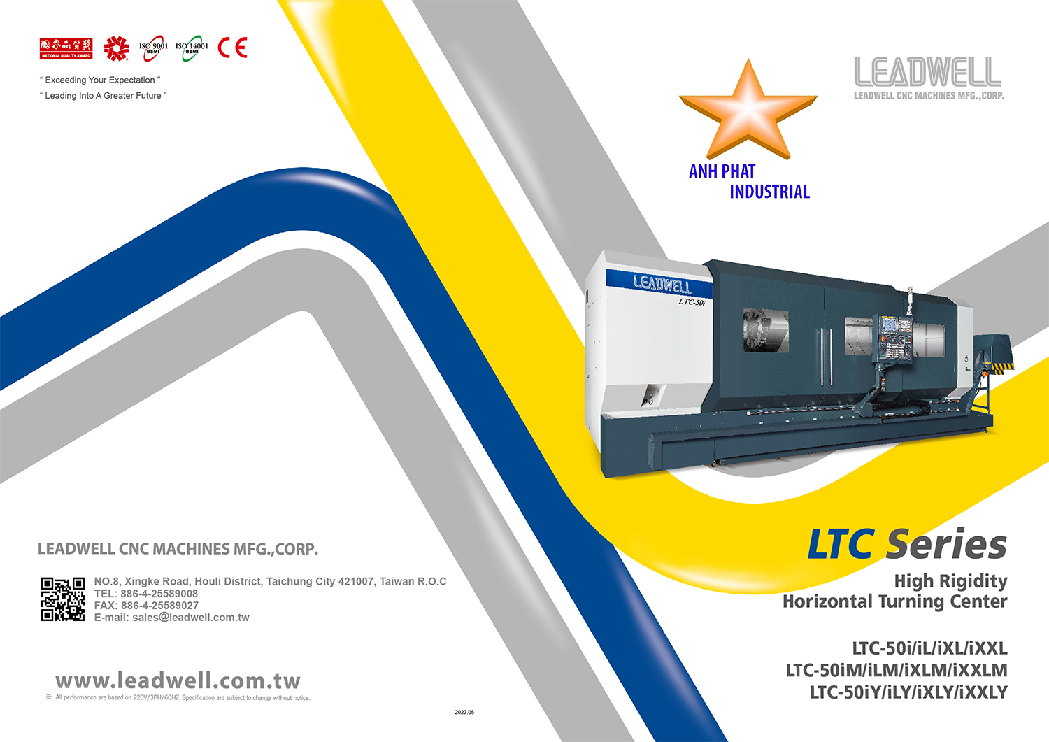 Đặc điểm và thông số kỹ thuật của máy tiện Leadwell