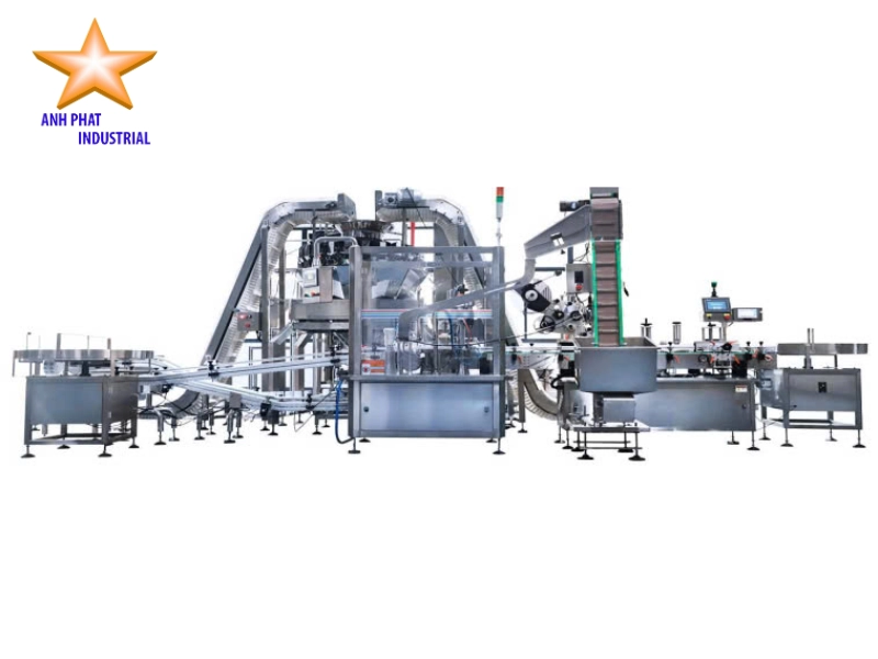 Dây chuyền chiết rót tự động của Anh Phát Group