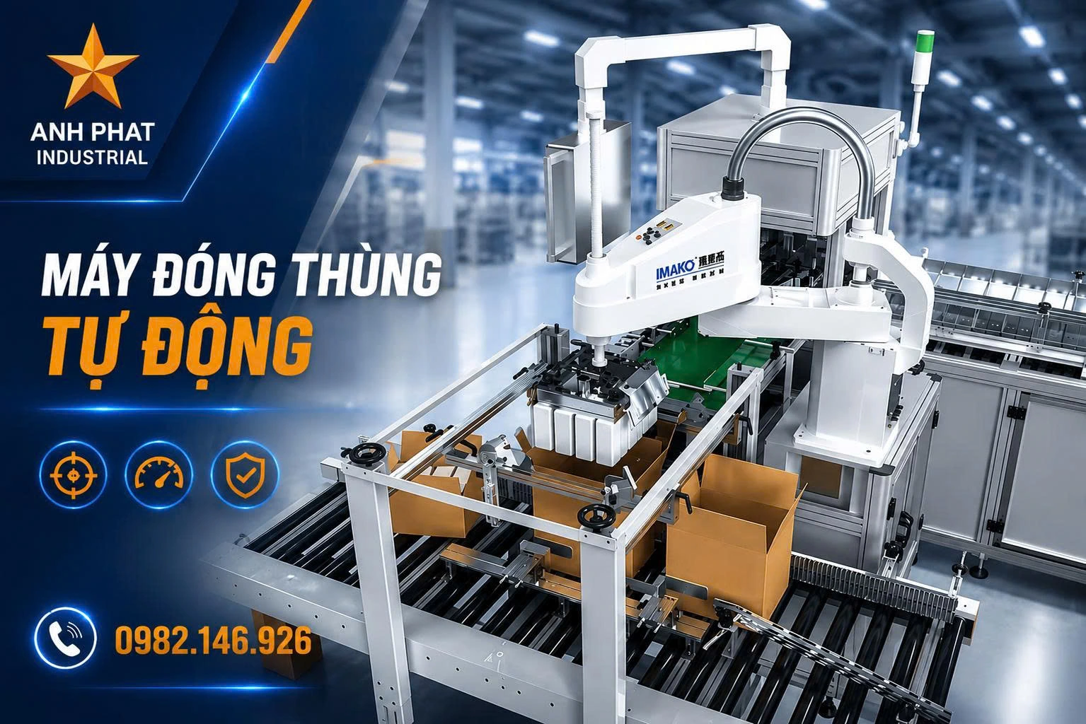 máy đóng thùng tự động
